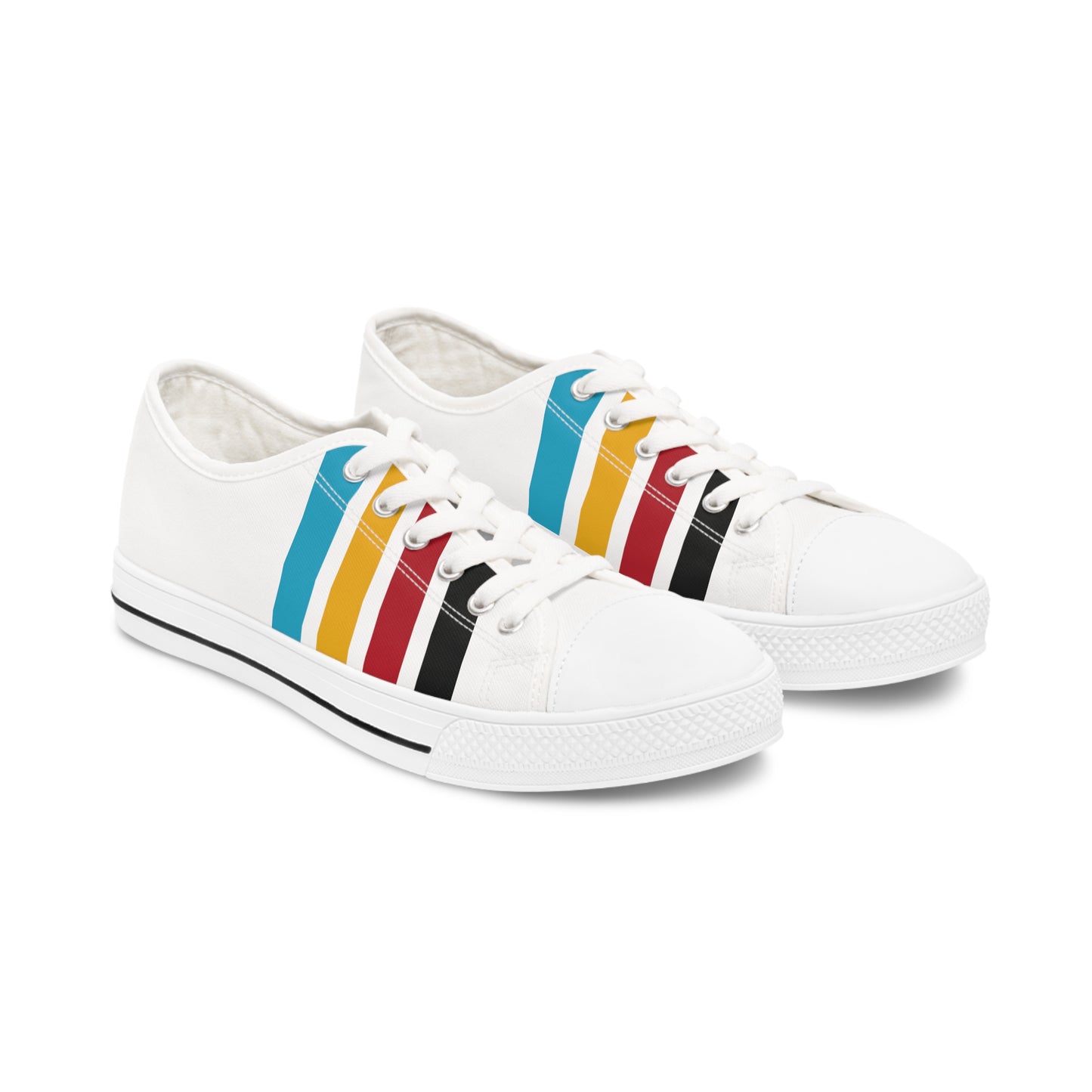 Colorful Trade Blanket Stripes Women's Low Top Sneakers