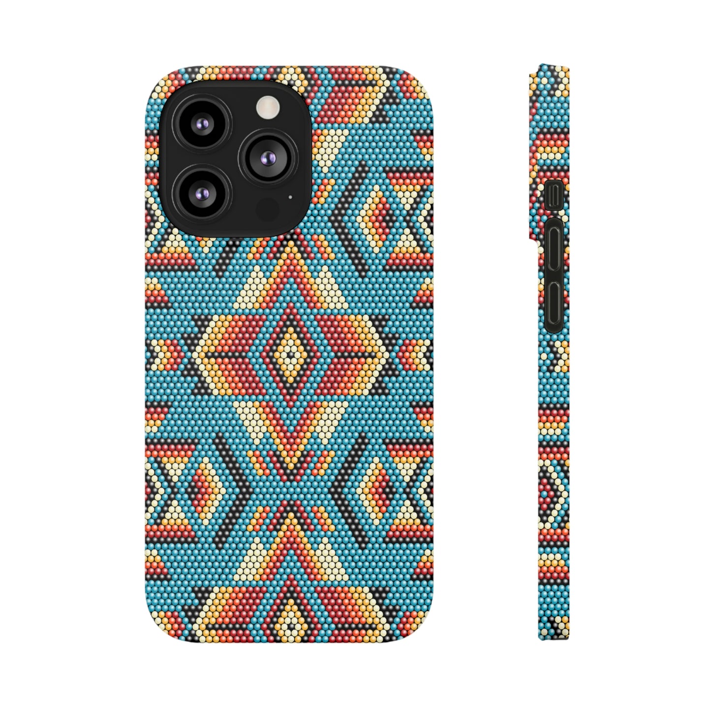 Southwest Beaded Print Cell Phone Case for iPhone Samsung Galaxy